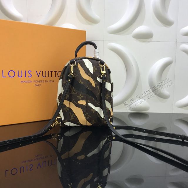 LV包 LV雙肩包 M45143 路易威登x英雄聯盟系列 Palm Springs迷你雙肩包 Monogram迷彩圖案 LV雙肩背斜挎小包  ydh3358